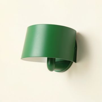 Slate Dale Wall Sconce Mounted On A Plain Wall - Green (synthetic illustration; no displayed measurements)