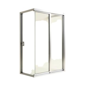 Hoffman 56 '' - 60 '' W X 76 '' H Door Opening Sliding Semi-Frameless Shower Door