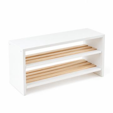 Shore Brook Shoe Storage Bench - White