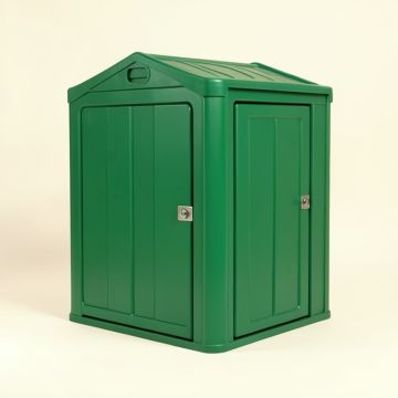 4 Ft. W X 3.91 Ft. D Plastic Portable Storage Shed (synthetic illustration; no displayed measurements)