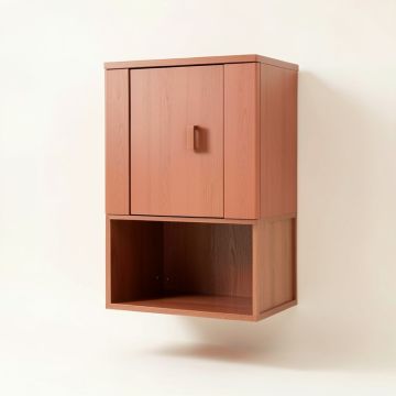 Shore Dell Wall-Mounted Laundry Cabinet - Terracotta (synthetic illustration; no displayed measurements)
