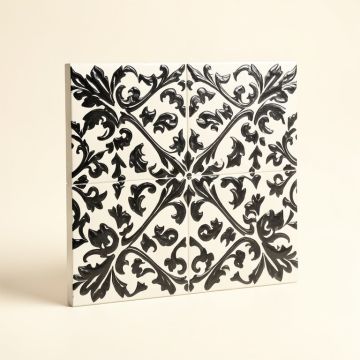 Royalty Ara Series 18 '' X 18 '' Ceramic Patterned Wall & Floor Tile (synthetic illustration; no displayed measurements)