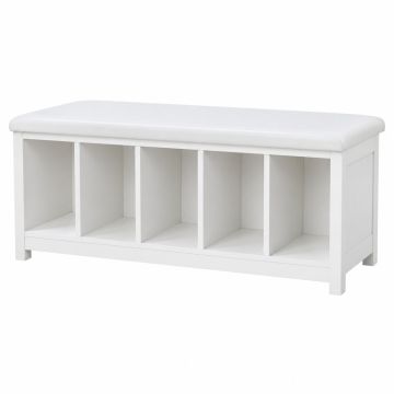 Laurel Dale Shoe Storage Bench - White