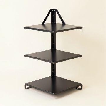 Loewen Triangular Three-Shelf Wall Unit (synthetic illustration; no displayed measurements)