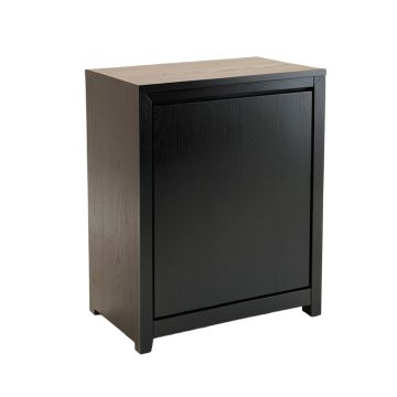 Aspen Crest Freestanding Pull-Out Hamper Cabinet - Black