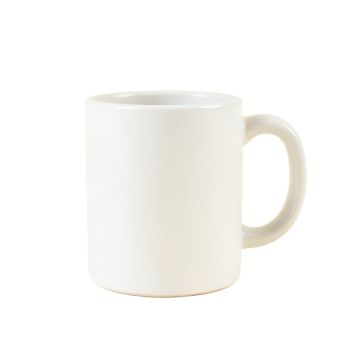 Ridge Arc Ceramic Mug - White