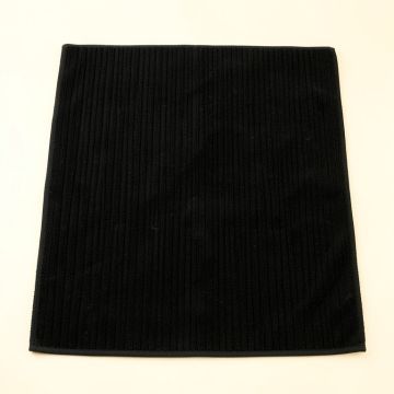 Holly Dell Bath Mat - Black (synthetic illustration; no displayed measurements)