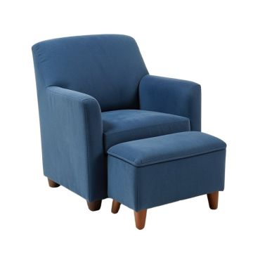 Cozy Kids Club Chair And Ottoman