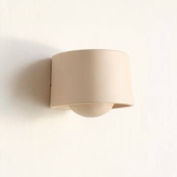 Pine Brook Wall Sconce Mounted On A Plain Wall - Beige (synthetic illustration; no displayed measurements)
