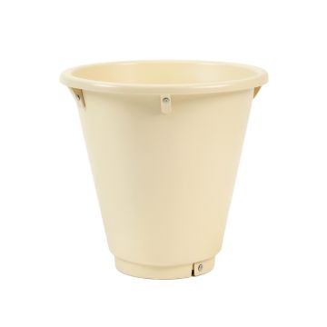 Bay Branch Empty Railing Planter With Integral Brackets - Ivory
