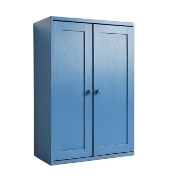 Shore Crest Wall-Mounted Laundry Cabinet - Blue