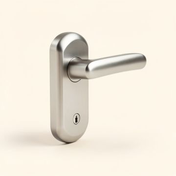 Broadway Lever With Upland Trim Keyed Entry Lock (synthetic illustration; no displayed measurements)