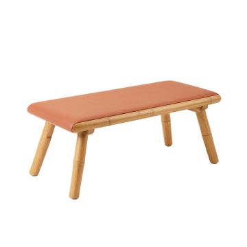 Ash Dell Indoor Bench - Terracotta