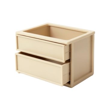 Reed Bend Small-Parts Storage Drawer Cabinet - Beige