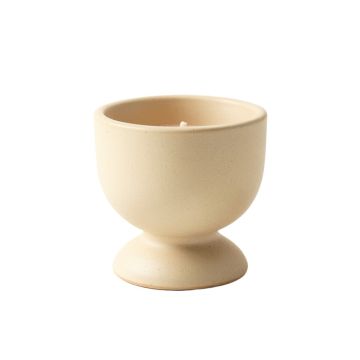 Cedar Bluff Empty Candle Holder - Beige