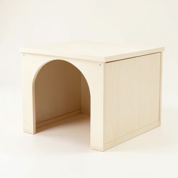 River Bridge Empty Furniture-Style Litter Enclosure - Ivory (synthetic illustration; no displayed measurements)