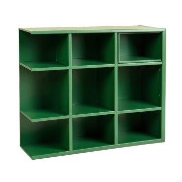 Stone Arc Empty Mug-Storage Cabinet Insert - Green