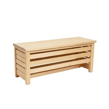 Holly Brook Narrow Outdoor Storage Bench - Beige