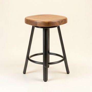 Harbison Swivel Solid Wood Counter & Bar Stool (synthetic illustration; no displayed measurements)