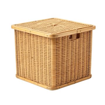 Bamboo Rectangular Laundry Hamper