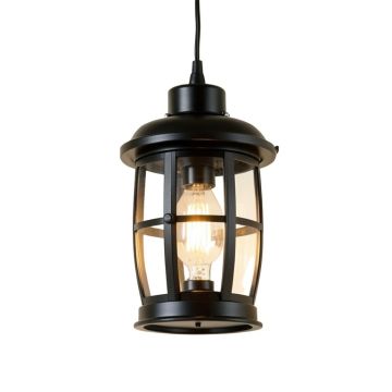 Maribelle Black 1 -Bulb 21 '' H Outdoor Hanging Lantern