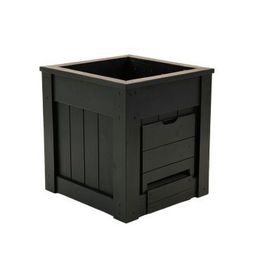 Meadow Bridge Closed Garden Compost Bin - Black