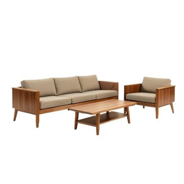 Mid Century Modern 3 Piece Living Room Set