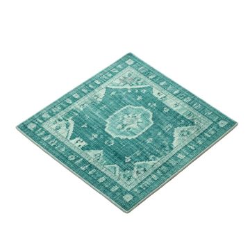 Hand-Woven Teal/Aqua Indoor/Outdoor Area Rug