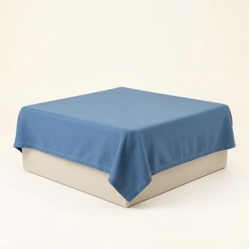 Dawn Canyon Flat Bed Sheet - Blue (synthetic illustration; no displayed measurements)