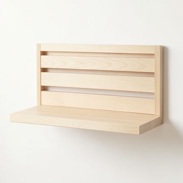 Shore Dell Wall-Mounted Entryway Organizer Shelf - Ivory (synthetic illustration; no displayed measurements)
