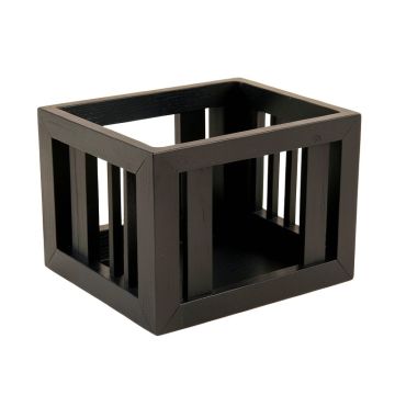 Clay Bend Empty Furniture-Style Pet Crate - Black