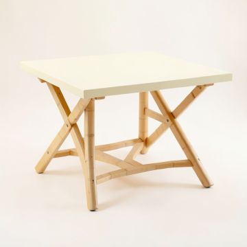 Meadow Bridge Patio Table - Cream (synthetic illustration; no displayed measurements)