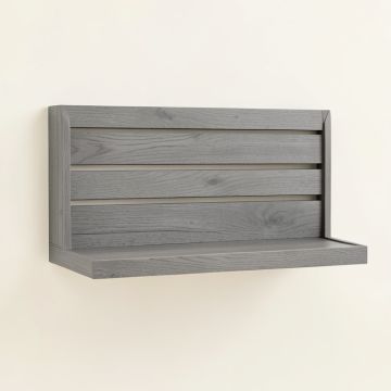 Summit Arc Wall-Mounted Entryway Organizer Shelf - Gray (synthetic illustration; no displayed measurements)