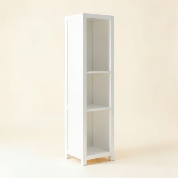Stone Crest Narrow Cubby Tower - White (synthetic illustration; no displayed measurements)