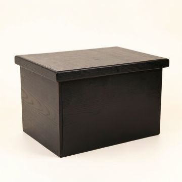 Wren Crest Closed Outdoor Storage Box - Black (synthetic illustration; no displayed measurements)