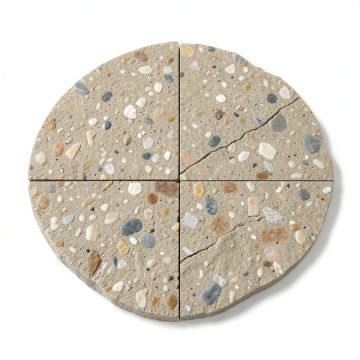 Countryside Sliced Round 1 '' X 2 '' Natural Stone Pebble Tile (synthetic illustration; no displayed measurements)