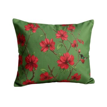Amarillo Hummingbird Blossom Garden Rectangular Pillow Cover