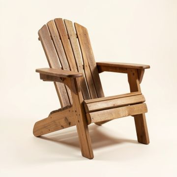 Linsey Wood Folding Adirondack Chair (synthetic illustration; no displayed measurements)