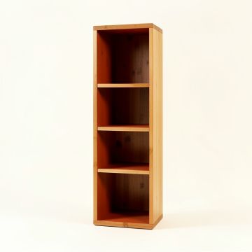 Flint Crest Narrow Cubby Tower - Terracotta (synthetic illustration; no displayed measurements)