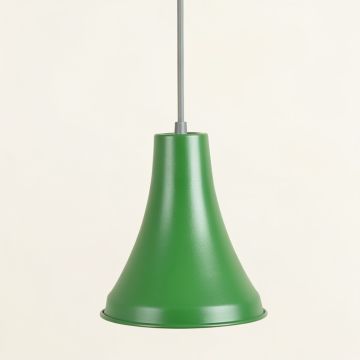 Bay Brook Pendant Light Suspended From One Plain Cable - Green (synthetic illustration; no displayed measurements)