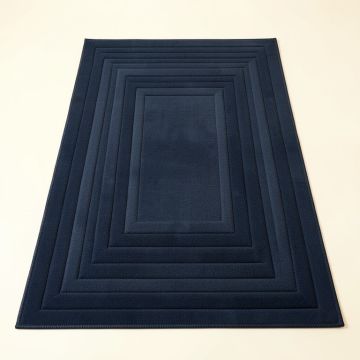 Dune Crest Rectangular Outdoor Rug - Navy (synthetic illustration; no displayed measurements)