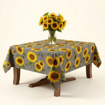 Sunflower Tablecloth (synthetic illustration; no displayed measurements)