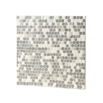 Subway Carrara 10 '' X 10 '' Resin Peel & Stick Backsplash Panel In White/Gray
