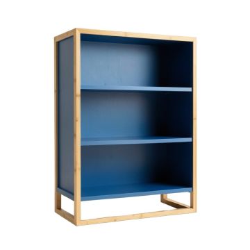 Vale Bend Freestanding Bookcase - Blue