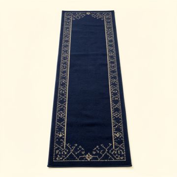 Ash Bluff Narrow Runner Rug - Navy (synthetic illustration; no displayed measurements)
