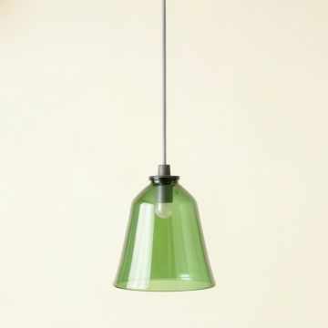 Lake Bridge Pendant Light Suspended From One Plain Cable - Green (synthetic illustration; no displayed measurements)