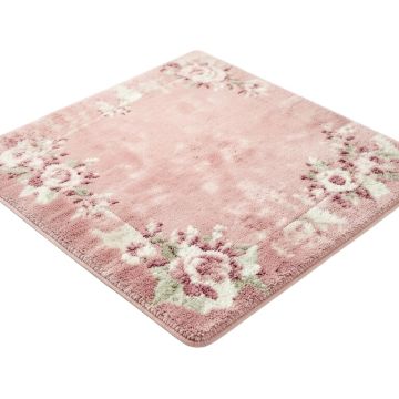 Honfleur Floral Tufted Shag Wool Pink Area Rug