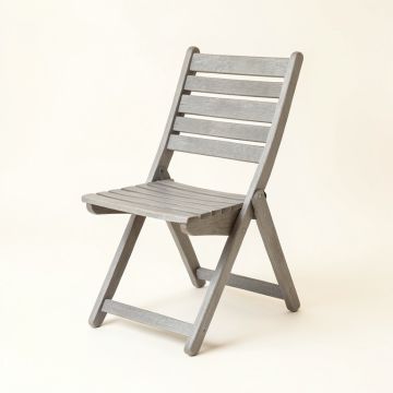 Cliff Dell Folding Outdoor Chair - Gray (synthetic illustration; no displayed measurements)