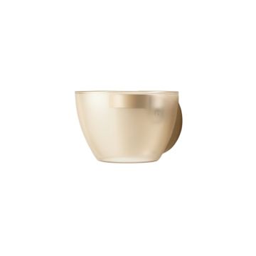 Ash Bend Wall Sconce Mounted On A Plain Wall - Beige