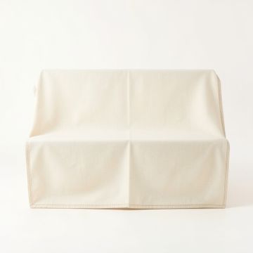 Ridge Dale Flat Bed Sheet - Ivory (synthetic illustration; no displayed measurements)
